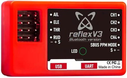 HeelAooRC V3 FMS Reflex Flight Controller Gyro Stabilizer Remote Control for RC Plane Fixed Wing