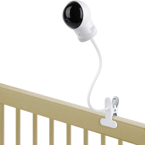 Clip Mount for Eufy Baby Monitor Camera - Flexible Gooseneck Holder for Crib without Tools or Wall Damage