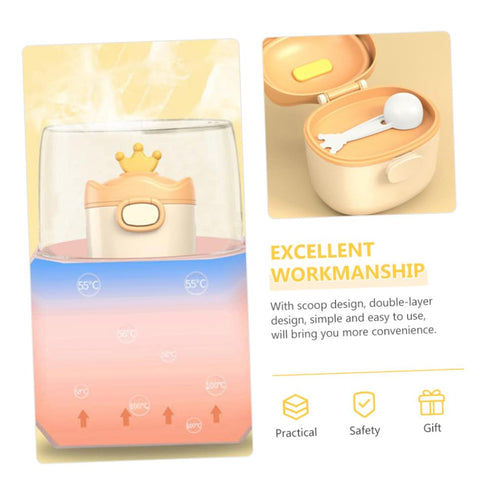 Kisangel Portable Formula Dispenser with Scoop Milk Powder Container for Travel and Storage Safe Non-Toxic Formula