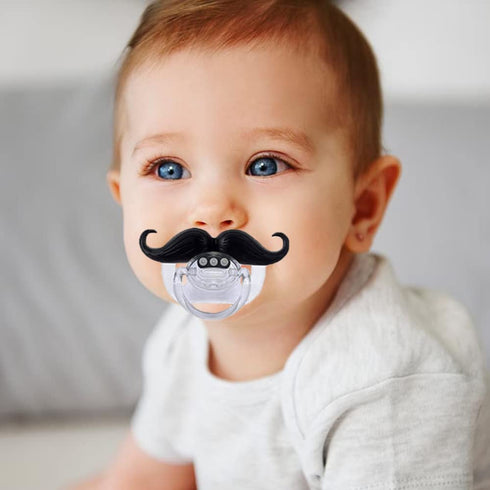 0-18 Funny Baby Pacifiers,Mustache Pacifiers Months for Babies,Mustache Binky,Gift for Newborns,Infants,Toddlers,Baby