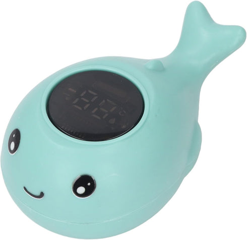 Generic LED Display Bath Thermometer Floating Toy, Blue Whale Baby Tub Toy with Cartoon Design, Skin Softening