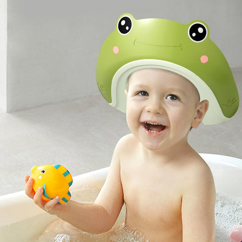 Generic Frog-Shaped Baby Shower Cap - Adorable Green Design