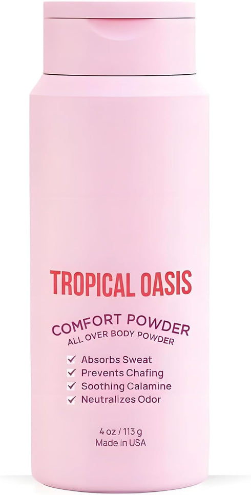 Generic Tropical Oasis Comfort Body Powder with Calamine, All Over Powder for Sweat