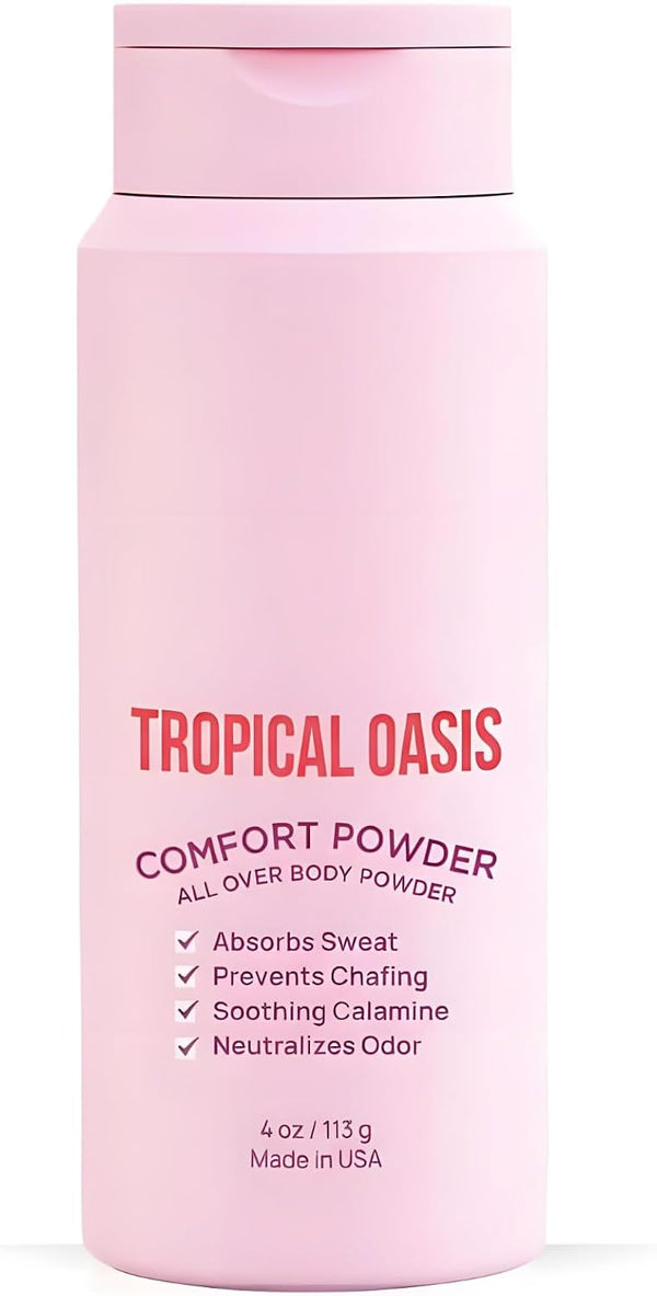 Generic Tropical Oasis Comfort Body Powder with Calamine, All Over Powder for Sweat