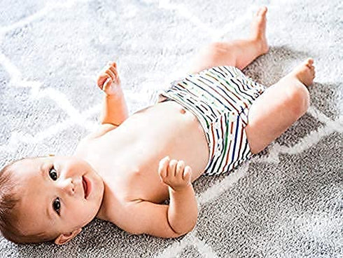 Simple Being Gusset, 4-Layers Reusable Cloth Diapers, Double One Size Adjustable, Washable Soft Absorbent, Waterproof