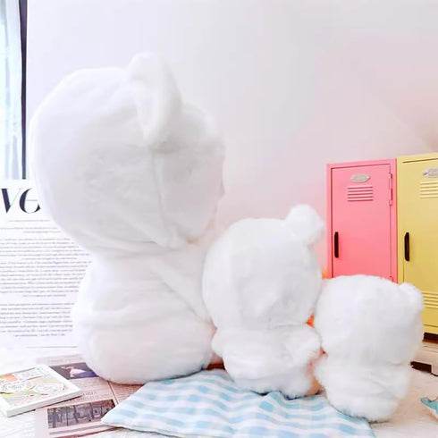 niannyyhouse Plush Doll Clothes - Hoodie Pants Milk Bear Outfit Accessories for 10cm~15cm Dolls