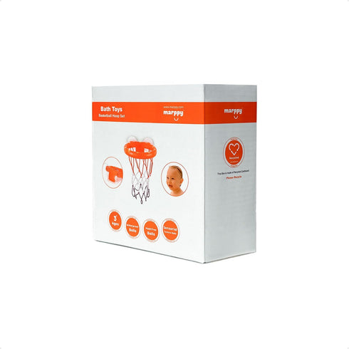 Bath Toys, Bathtub Basketball Hoop for Toddlers with 4 Soft Balls, Mold Free & Strong Suction Cup