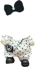 17cm, 7 Inch Black and White Polka Dot Dresses for Dolls Dolls Designer Outfits Clothes, Doll Clothing Accessories
