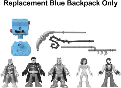 Mattel Replacement Part for Imaginext Playset - HGX97 ~ Blue Backpack for DC Superfriends Figures with Light Up