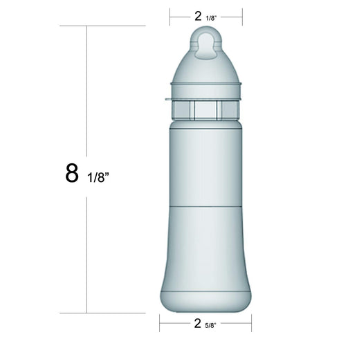 Made in USA aMACEing Zero Leak Baby Bottle - Anti-Colic Vent, Leak-Proof 10oz (Green)