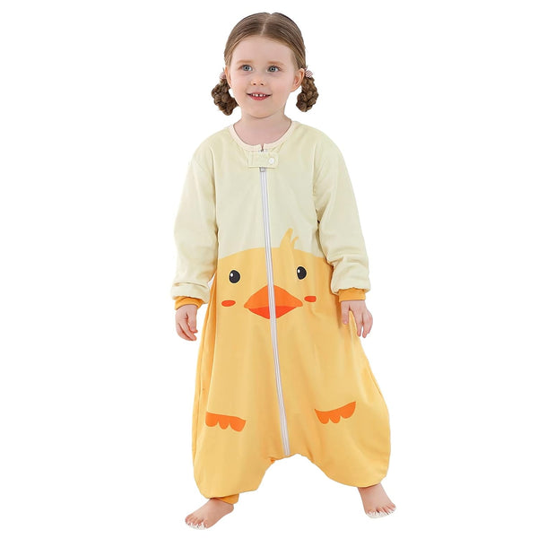 MICHLEY Baby Sleeping Bag Sack Long Sleeve with Feet Winter Swaddle Wearable