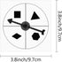 Game Spinner Transparent Dry Erase Math Spinner with Rotating Arrow for Party Games and Teaching (15 Pack)