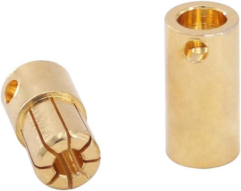 6 Pairs Gold Plated Male and Female Bullet Banana Connectors 6.5mm for DIY RC Battery ESC Motor (C118-6)