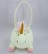DearSun 3D Unicorn Plush Basket, Cute Candy Bucket for Kids Gift Party Decoration, Halloween Trick or Treat Baskets,