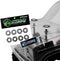RC Body Mounts Hole Protection Kit, 8 Pieces Self-Adhesive Textured PVC Rubber Washers, Black