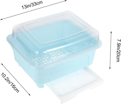 Cabilock Compact Chopstick and Bowl Storage Box, Multi-Functional Kitchen Utensil Organizer for Drying Cutlery