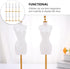 EXCEART 20 Pcs Model Stand Dress Form Mannequin Doll Holders, White Plastic Clothing Display for Fashion Dolls