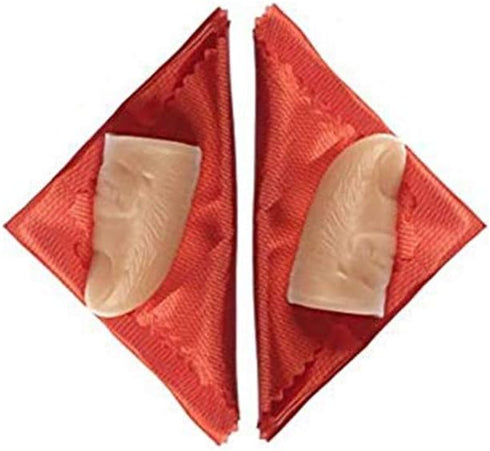 Zittop 2 Pack Disappearing Silk Fake Thumb Tip Magic Trick Gimmick, Red, Small 2" or 50mm