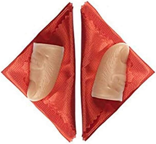 Zittop 2 Pack Disappearing Silk Fake Thumb Tip Magic Trick Gimmick, Red, Small 2" or 50mm