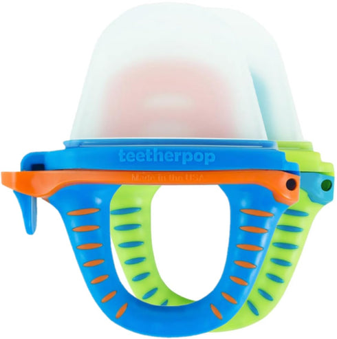 Teetherpop Fillable Freezable Teethers for Babies - Breastmilk Teether with Spill-Proof Sippy