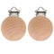 10PCS Natural Beech Wood Pacifier Suspender Clips, for Teething Grasping Toy, Charm