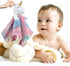 CREVENT Cozy Plush Baby Security Blanket Loveys | Unicorn with Minky Dot Front & Backing | Baby Girls Gift
