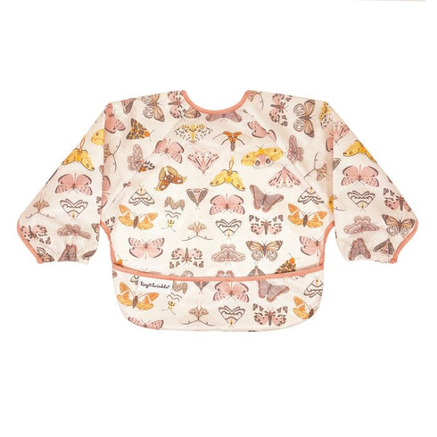 2-4Y) Tiny Twinkle Long Sleeve Bib for Babies & Toddlers | Waterproof Smock Bib for Eating | Machine Washable