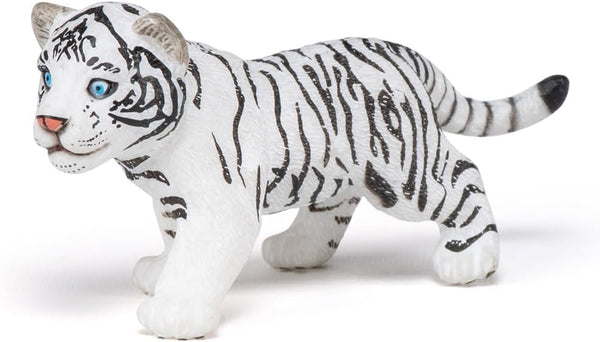 Papo Hand-Painted Wild Animal Kingdom White Tiger Cub - 50048 Collectible for Children