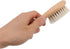 Set Walfront Wooden Baby Hair Brush and Comb Soft Goat Bristle Brush Double Edged Comb for Baby Shower Newborn Hair