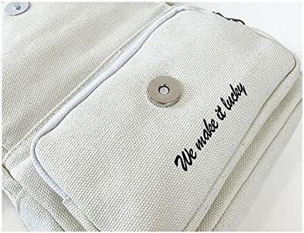NCDUANSAN backpack backpack Kawaii girl people Messenger bag mini small cute Korean INS puppy pattern(WHITE)