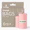 keepigo Compostable Disposable Diaper Bags | 6 Rolls, 72 Leak-Proof, XL Biodegradable Baby