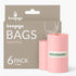keepigo Compostable Disposable Diaper Bags | 6 Rolls, 72 Leak-Proof, XL Biodegradable Baby