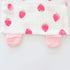 Bunny Security Blanket for Boys and Girls, Cotton Soft Breathable Muslin Soothing Towel, 2 Pcs Set (Strawberry & Orange)