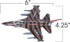 ArtCreativity F-16 Fighter Jet Toy Set, 2 Pack F16 Fighting Falcon Diecast Metal Airplanes for Kids