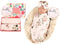 Galabloomer Receiving Blanket Headband Set Flower Print Baby Swaddle Blankets Vintage Rose