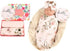 Galabloomer Receiving Blanket Headband Set Flower Print Baby Swaddle Blankets Vintage Rose