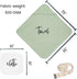 Little Shoots Baby Co. Set, 100% 35" 35" 10" 10" Baby Bath Towel with Hood and Washcloth Organic Rayon Made from