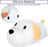 Silicone LED Papa Puppy Night Light - Touch Sensor Switching Night Lamp, Safe SIL+ABS, Sleep Timer for Kids