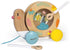 Janod Pure Pull Along Snail, Wooden 2-in-1 Musical Toy for Ages 1+