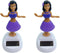 2Pcs Purple Solar Powered Dancing Hula Girl, Dashboard Decorations for Auto Interior Home Decor