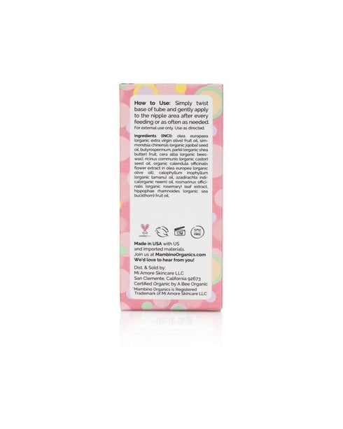 0.63 oz Mambino Organics Calendula Nursing Balm, Breastfeeding Essentials for Sore Nipples, Olive Oil Infused