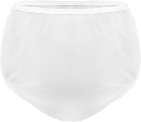 Vxuxlje Adult Unisex 3Pcs Waterproof Underwear Transparent Elastic Waistband Briefs Underpants