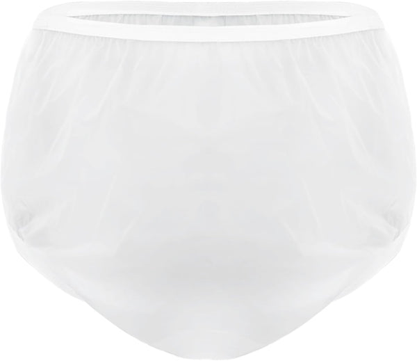 Vxuxlje Adult Unisex 3Pcs Waterproof Underwear Transparent Elastic Waistband Briefs Underpants