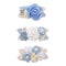 Flower Hair Clips Set, Cherrboll 3pcs Floral Hair Bow Accessories for Baby Girl Toddler Gifts
