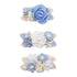 Flower Hair Clips Set, Cherrboll 3pcs Floral Hair Bow Accessories for Baby Girl Toddler Gifts