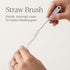 5-in-1 Set, Ariseno Baby Bottle Cleaner Including Nylon & Silicone Bottle Brush, Cap, Straw & Nipple Brushes, BPA-Free