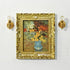 3Pcs 1:12 Mini Miniature Gold Frame Art Wall Picture, Oil Painting Home Decor