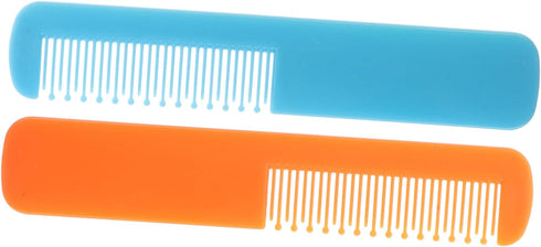 2pcs Soft Brush for Newborn Hair Comb Round Wide Tooth Gentle Detangler