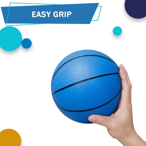 6 Inch Mini Basketballs, 6 Pack for Toddlers Kids Teenagers, Durable PVC Basketball Set with Pump for Pool