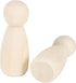 JAPCHET 50 Pack 3-1/2 Inch Large Unfinished Wooden Peg Dolls for DIY Art Craft Projects